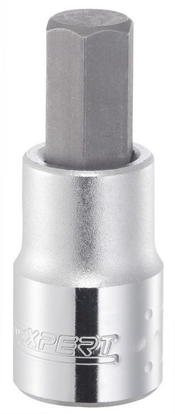 Nasadki trzpieniowe 1/2" do śrub z gniazdem 6-kątnym, metryczne 4 - 19 mm