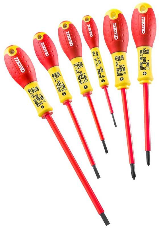 1,000 V Insulated screwdrivers