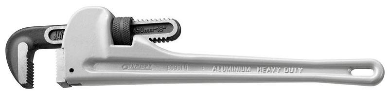 Aluminium pipe wrenches, ranges up to 142 mm