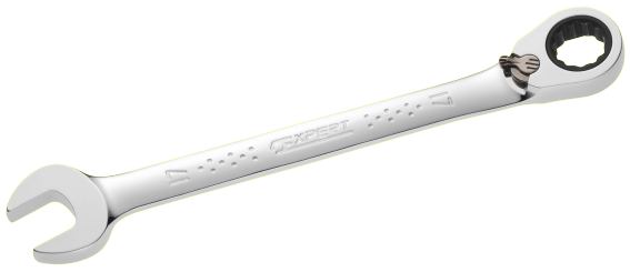 Klucze oczkowo-płaskie z grzechotką, metryczne 6 - 32 mm