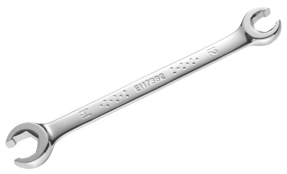 6 x 6 point flare nut wrenches, metric 7-27 mm