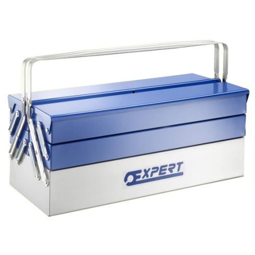E194738 - Metal toolbox with 5 compartments L.: 45 cm