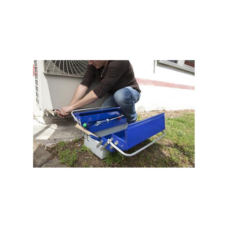 E194738 - Metal toolbox with 5 compartments L.: 45 cm E194738 - Metal toolbox with 5 compartments L.: 45 cm