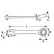 E117374 - Ratchet combination wrench, 30 mm