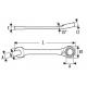 E113460 - Ratchet combination wrench, 32 mm