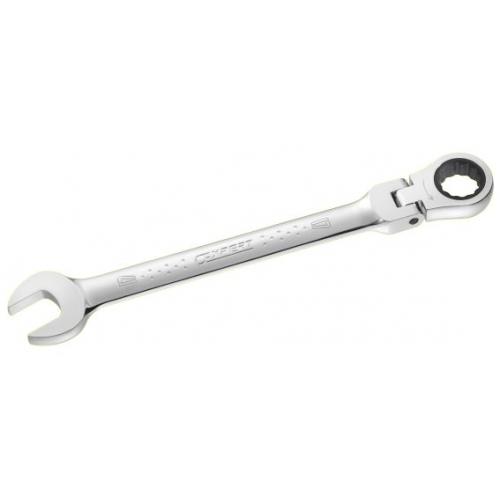 E110912 - Hinged ratchet combination wrench, 19 mm