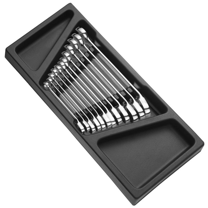 E194938 - Set of 12 ratchet combination wrenches, 8-19 mm E194938 - Set of 12 ratchet combination wrenches, 8-19 mm
