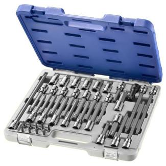 E200513 - Zestaw nasadek trzpieniowych 6-kątnych Torx®, XZN,HEX 1/4" - 1/2"