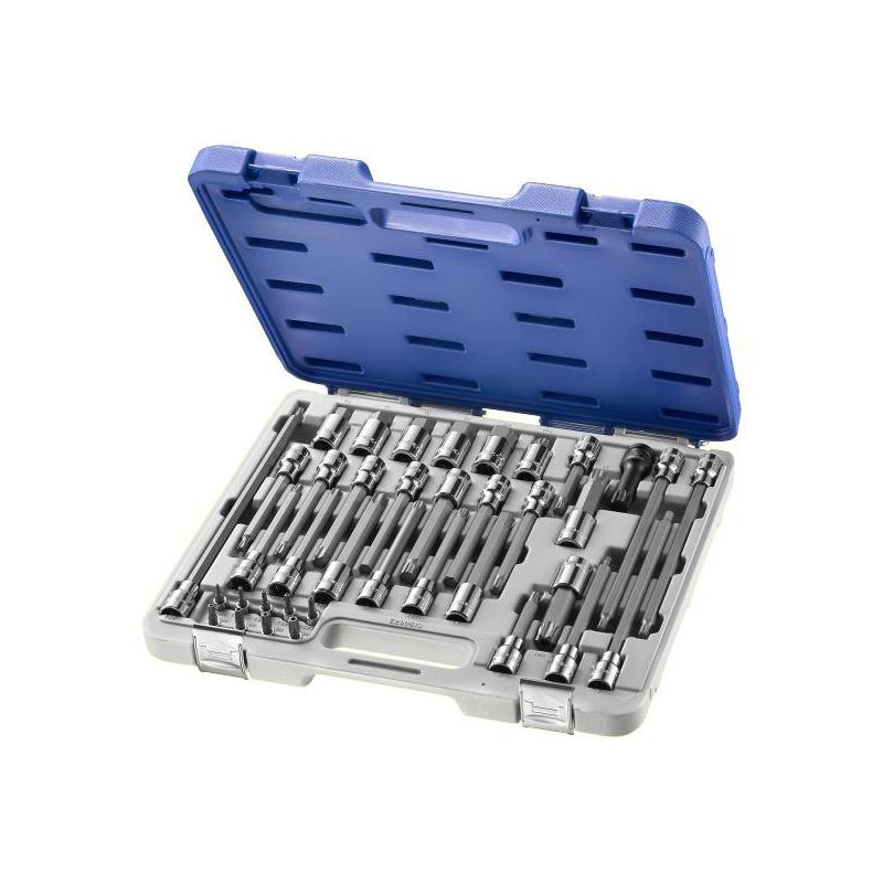 E200513 - Zestaw nasadek trzpieniowych 6-kątnych Torx®, XZN,HEX 1/4" - 1/2" E200513 - Zestaw nasadek trzpieniowych 6-kątnych Torx®, XZN,HEX 1/4" - 1/2"