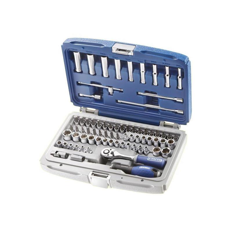 E030707 - Zestaw nasadek i akcesoriów metrycznych 1/4", 4- 14 mm, 1/2" - 9/32", T6-T40, E4-E10 E030707 - Zestaw nasadek i akcesoriów metrycznych 1/4", 4- 14 mm, 1/2" - 9/32", T6-T40, E4-E10