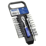 E030727 - 1/4" socket and accessory set, 4- 14 mm, T6-T30