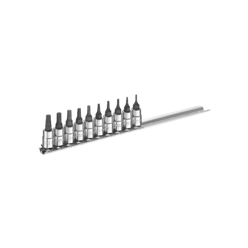 E030703 - 1/4" set of screwdriver bit sockets, T6 - T30