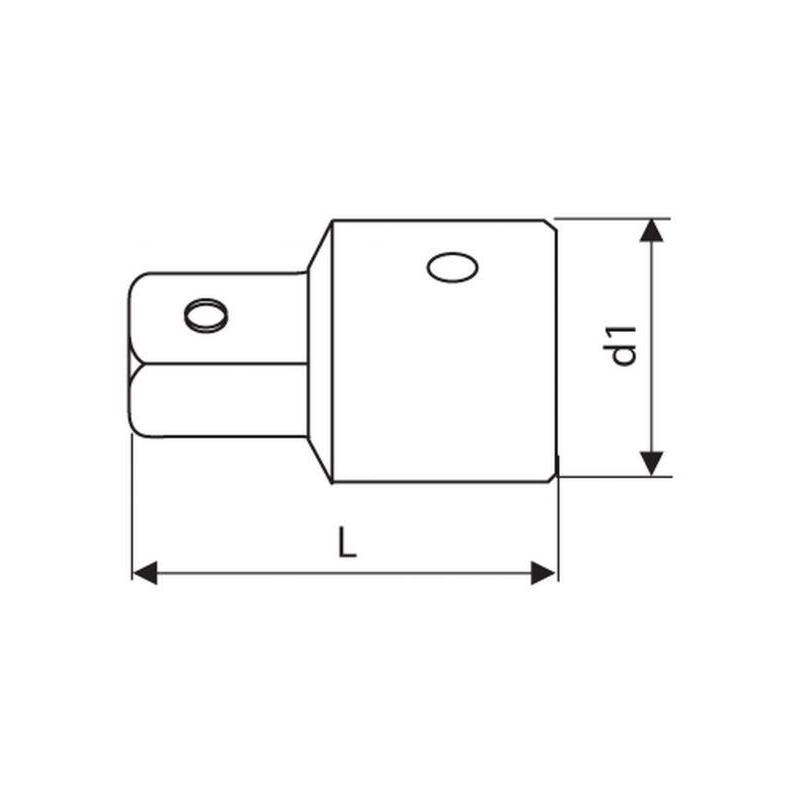 E117358 - Przełożenie 1/4" do 3/8'' E117358 - Przełożenie 1/4" do 3/8''