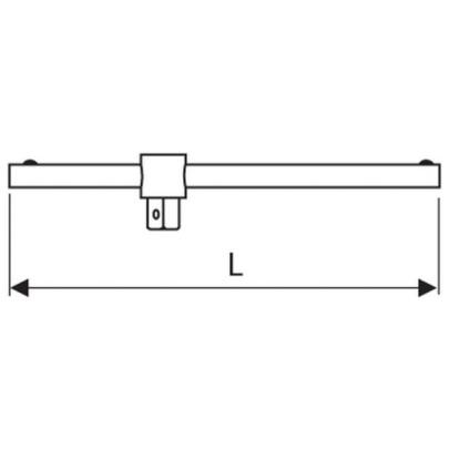 E117355 - Rękojeść przesuwna 1/4"