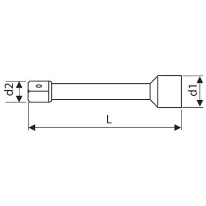 E113771 - Przedłużacz 1/4'' standardowy, 55 mm