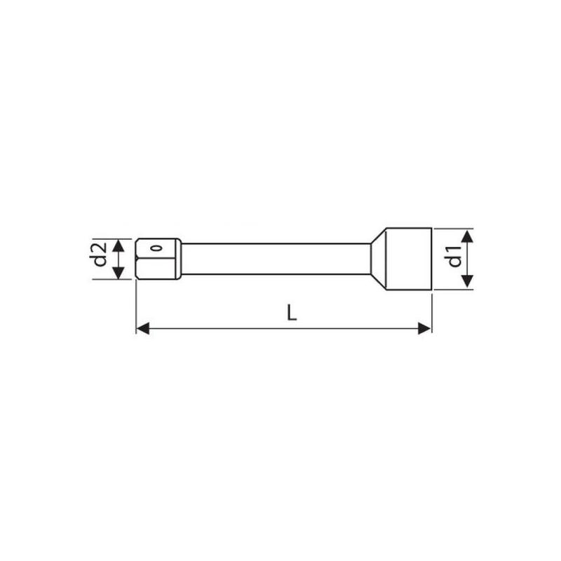 E113772 - Przedłużacz 1/4'' standardowy, 150 mm E113772 - Przedłużacz 1/4'' standardowy, 150 mm