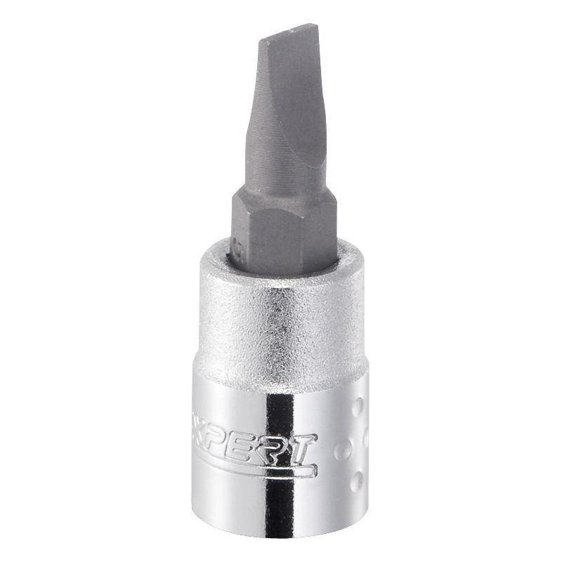 E030110 - 1/4" Slotted-head screwdriver bit socket, 5,5 mm