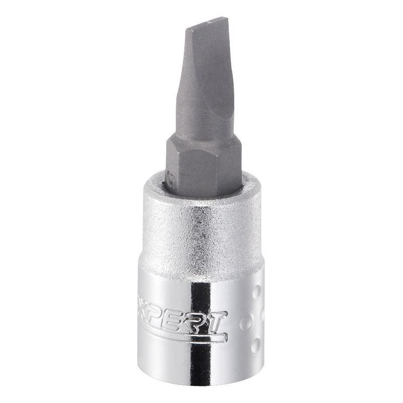 E030111 - 1/4" Slotted-head screwdriver bit socket, 7 mm