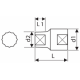 E030933 - 3/8" 12-Point socket - metric 6 mm