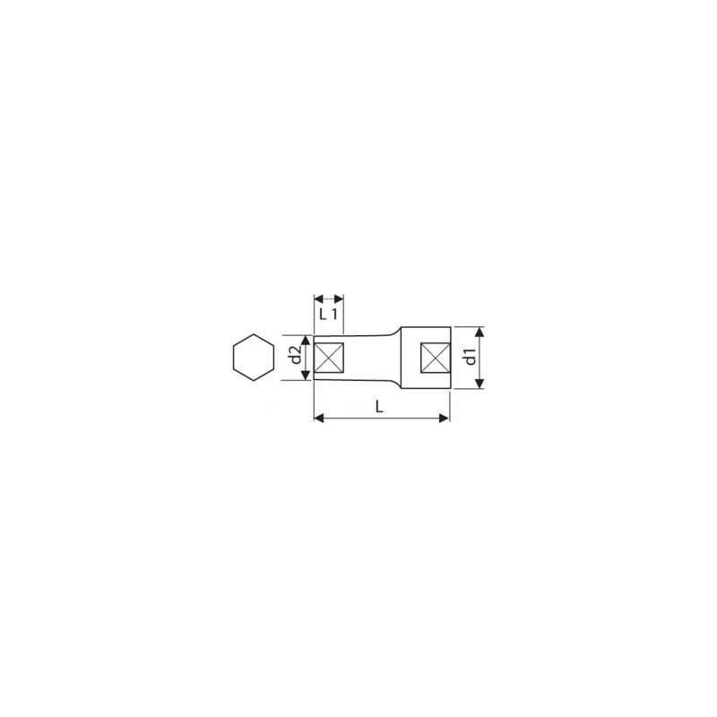 E031502 - Nasadka 3/8" długa 6-kątna metryczna 7 mm E031502 - Nasadka 3/8" długa 6-kątna metryczna 7 mm