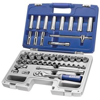 E032908 - 1/2" Socket and accessory set 8 - 32 mm,