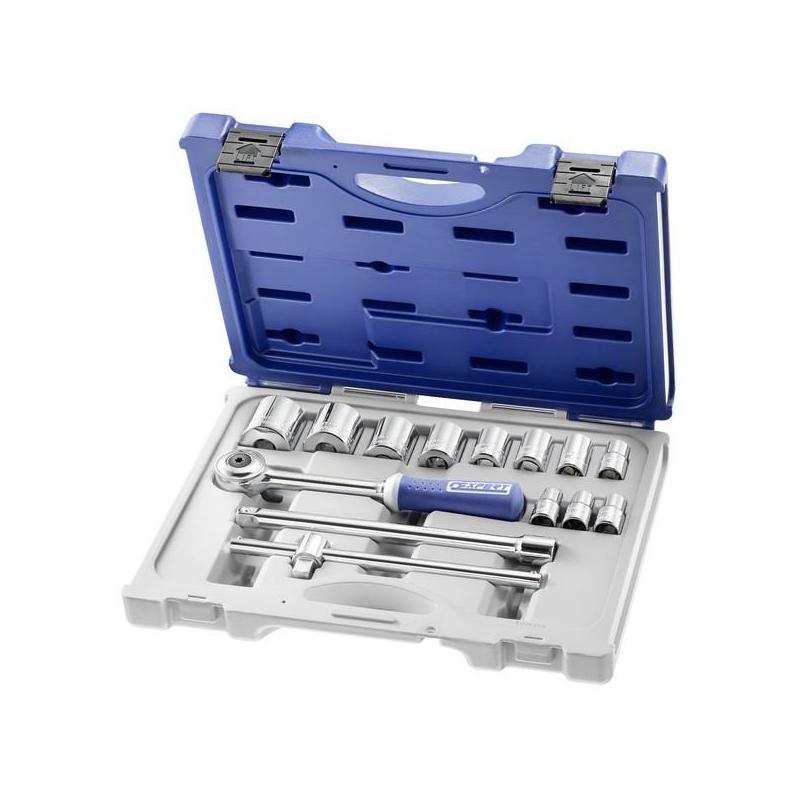 E032938 - 1/2" Box of hex sockets, 10 - 34 mm