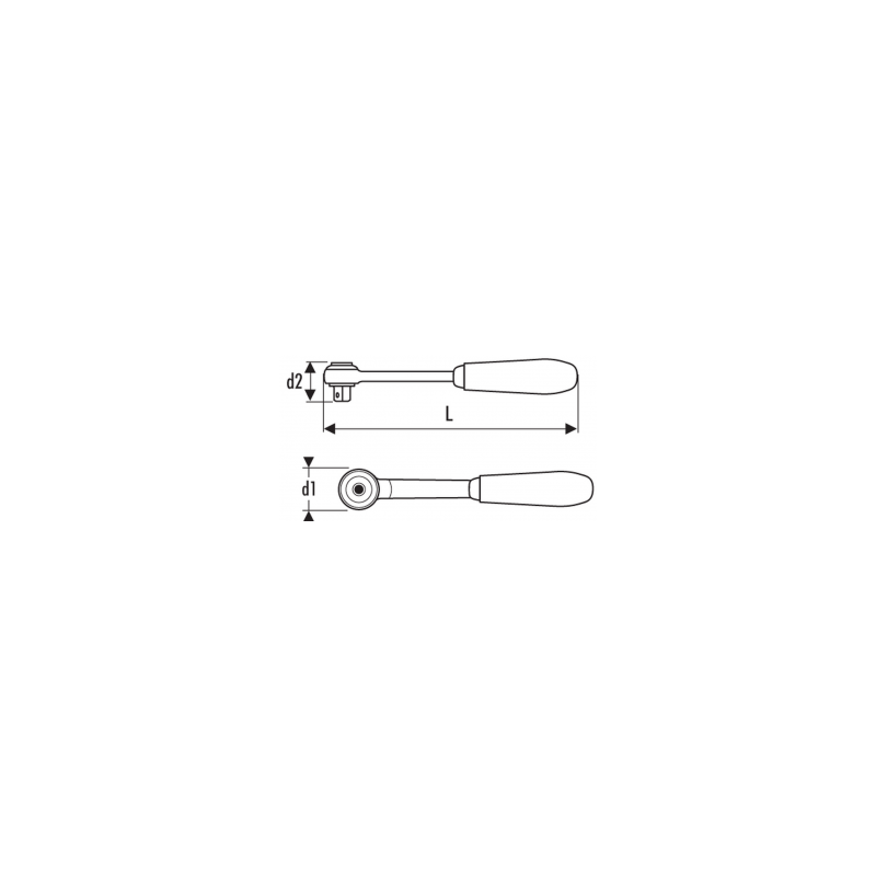 E032801 - 1/2"" round head ratchet E032801 - 1/2"" round head ratchet