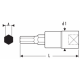 E031915 - 1/2" Hex screwdriver bit socket, long 8 mm