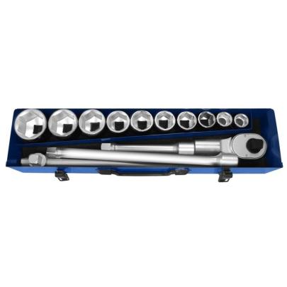 E194682 - Zestaw nasadek i akcesoriów 3/4" w skrzynce metalowej, 22-50 mm