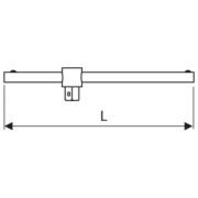 E113815 - 3/4"" Sliding T-handle