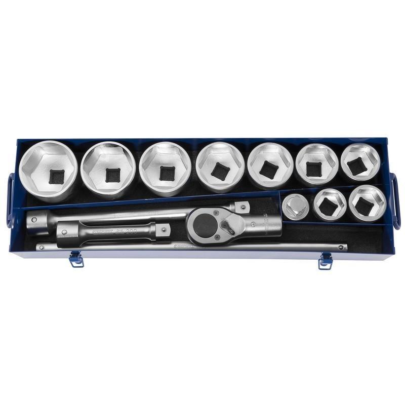 E034701 - 1" Socket and ratchet set 41 - 80 mm E034701 - 1" Socket and ratchet set 41 - 80 mm