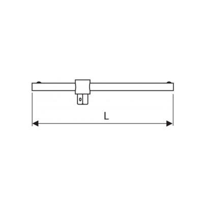 E034503 - 1" Sliding T-handle