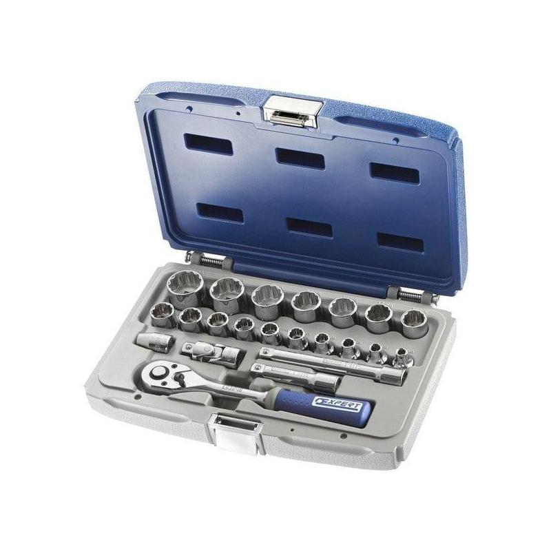 E031805 - 3/8" 12-point socket and accessory set - 22 pieces E031805 - 3/8" 12-point socket and accessory set - 22 pieces