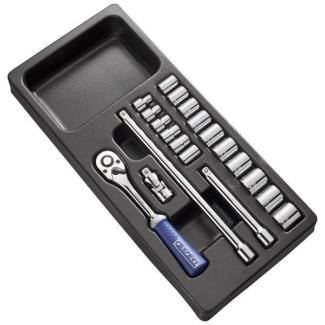 E194678 - 3/8" metric socket and accessory module - 20 pieces
