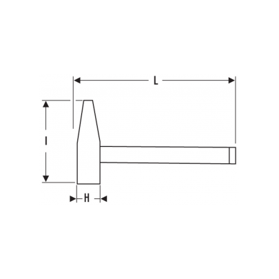 E150105 - Młotek typu DIN, 1,18 kg