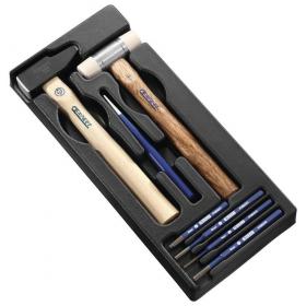 E150801 - Hammer, punch and chisel set