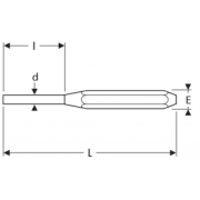 E161114 - Square punch, 75 mm