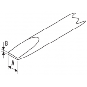 E165006 - Screwdriver for slotted head screws - milled blade, 2,5 x 50 mm