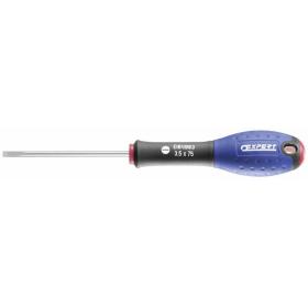 E164983 - Screwdriver for slotted head screws - milled blade, 3,5 x 75 mm