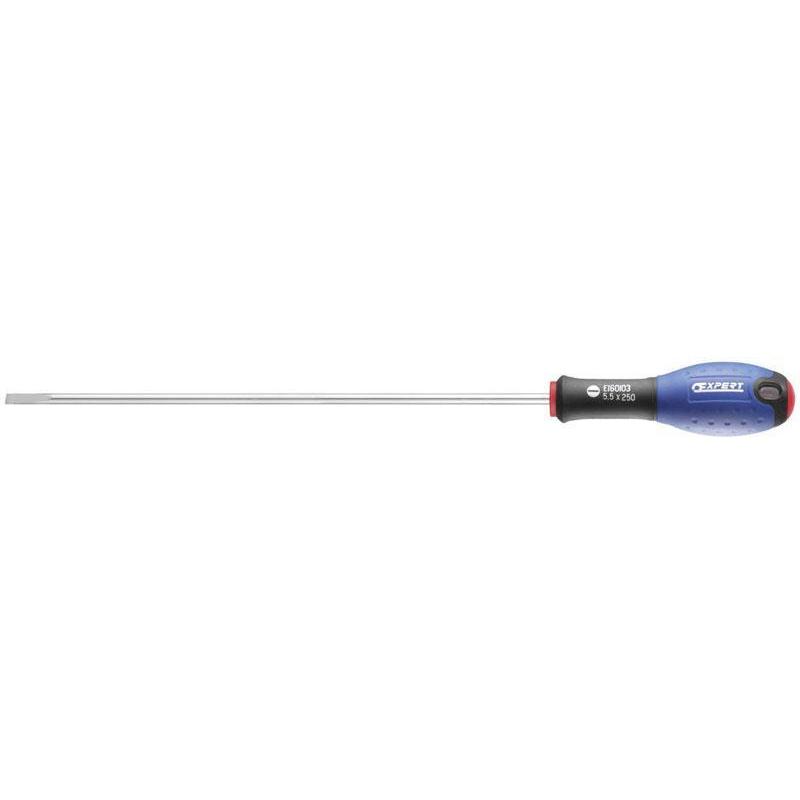 E160103 - Screwdriver for slotted head screws - milled blade, 5,5 x 250 mm E160103 - Screwdriver for slotted head screws - milled blade, 5,5 x 250 mm