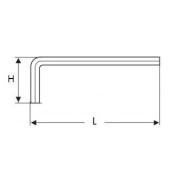 E113918 - Short metric key, 6-point, 6 mm