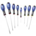 E160904 - Set of screwdrivers for slotted head screws, Phillips®, 3 - 8 mm i PH0 - PH2