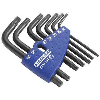 E121102 - Zestaw kluczy trzpieniowych zagiętych, krótkich TORX®, T10 - T40