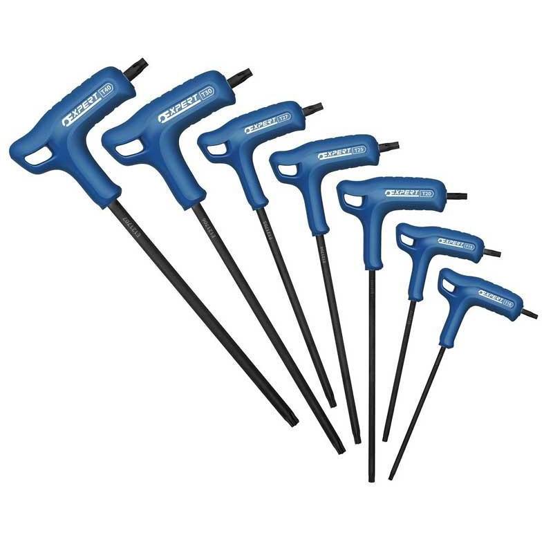 E121709 - Zestaw kluczy trzpieniowych TORX®, z rękojeścią oprawianą "T", T10 - T40