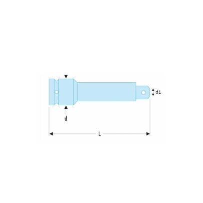 E113617 - 1/2" Impact extension, 125 mm