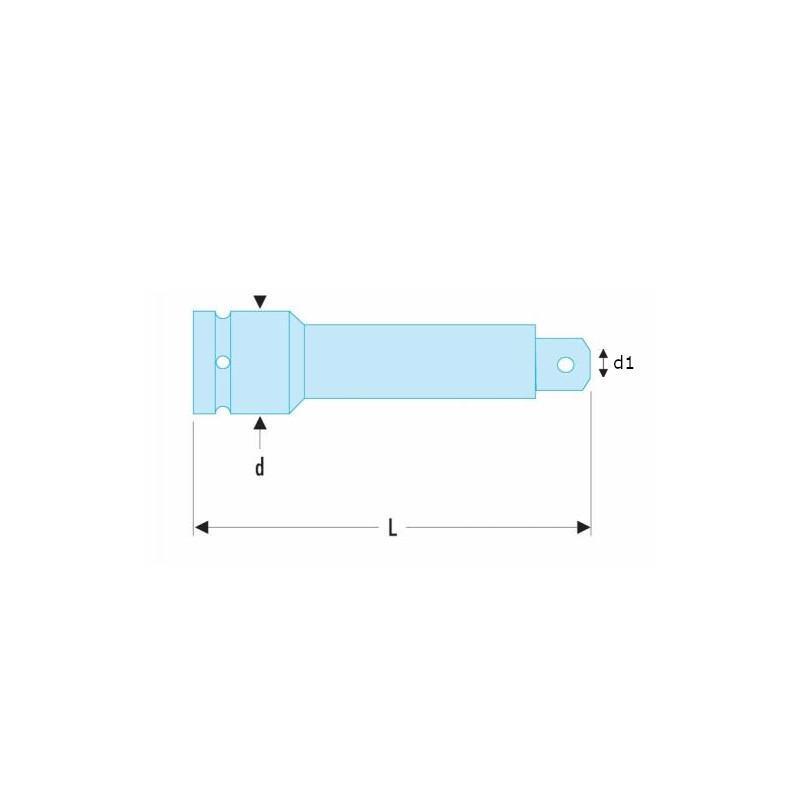 E042402 - 1" Impact extension, 200 mm E042402 - 1" Impact extension, 200 mm