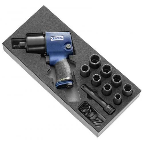 E231102 - Module with impact wrench 8 1/2 "short hex impact sockets, 13 - 24 mm