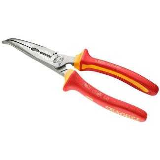 E050410 - Szczypce półokrągłe, krótkie, izolowane 1000V - VDE, 160 mm