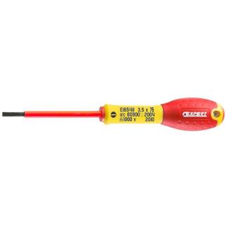 E165411 - Wkrętak izolowany 1000V do śrub z rowkiem, 3,5 x 75 mm