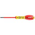 E165411 - Insulated screwdriver 1000V for slotted head screws, 3,5 x 75 mm
